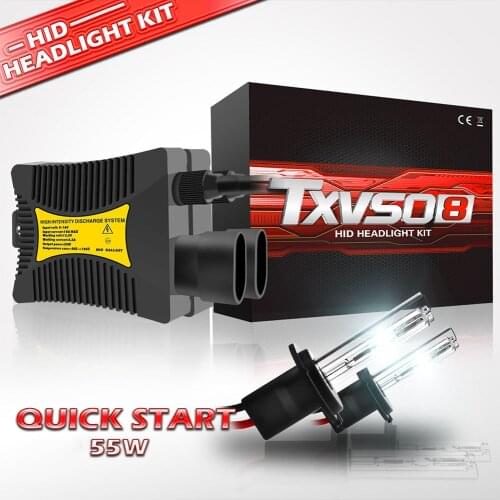 TXVSO8 Universal H7 Xenon Hid Kit 12V Car Headlight Bulbs H1 H3 H4 H8 H9 H11 H13 H27 9004 9005/HB3 9006/HB4 9012/HIR2 5202 Lamps
