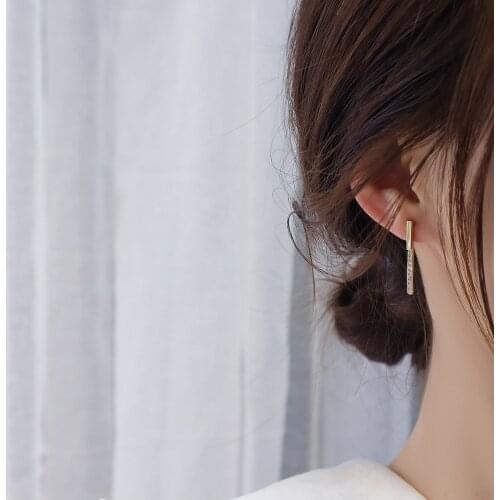 Senior Chic Style S925 Silver Needle Micro Inlaid Zircon Super Flash Diamond Ladies Temperament Earrings For Girlfriend Gifts