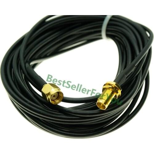 1/2/3/5/8/10M RP SMA Male to RP SMA Female connector Wifi Antenna lot Extension jumper RG174 Cable