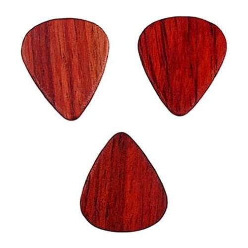 3pcs Guitar Picks Rosewood Ukulele Picks Set String Instruments Acoustic Electric Bass Plectrum Mediator Musical Instrument