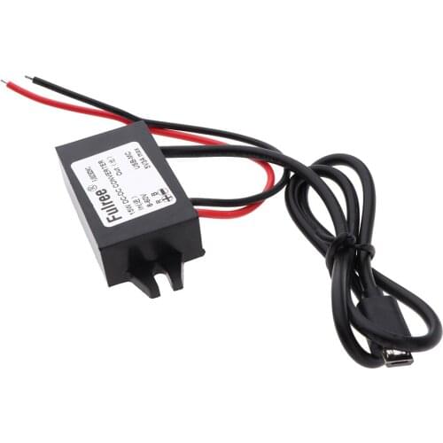 8-60V To 5V Micro USB DC-DC Waterproof Power Step Down Module Voltage Converter Power Supply Buck Charger Adapter Inverters