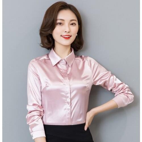 AOZUZLA Satin Blouses