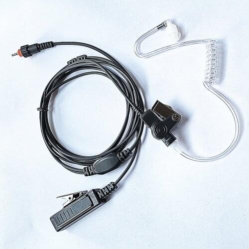 1pin 25mm ptt ear piece 2 way radio walkie talkie headset acoust tube earphone woki toki earpiece for motorola CLP1010 CLP1040