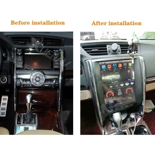 Car Autoradio GPS Navigation Multimedia DVD playe For Toyota mark x reiz 2011-2018 for toyora Tesla style Android auto radio