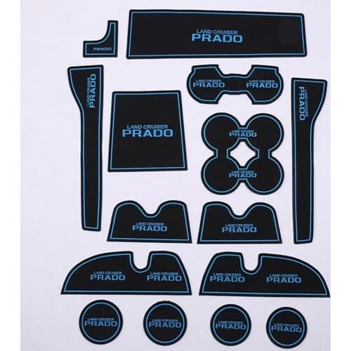 Car Cup mat door anti-slip mat sticker Accessories For Land Cruiser Prado FJ150 150 2700 2018 2019 Interior modification styling