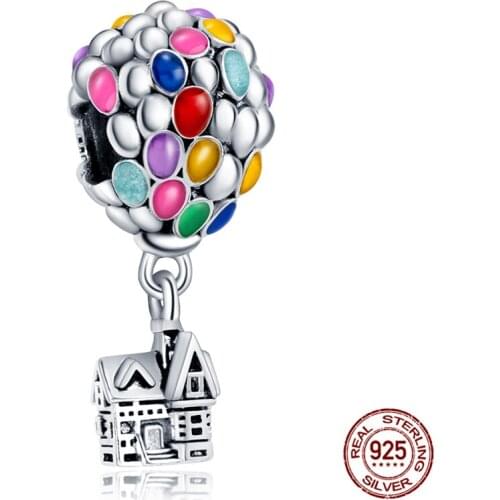 Hot Sale 2020 New 100% Real 925 Silver Charms Desny Series Balloon Beads Fit Original Pandora Bracelet For Women Gift S1574-1