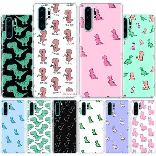 Cute Dinosaur Baby Fashion Cover Phone Case For Huawei Honor 10 9 20 Lite 9X 8X 8S 8A 7X 7A Pro Y5 Y6 Y7 Y9 2019 Y9S 10i20i V20