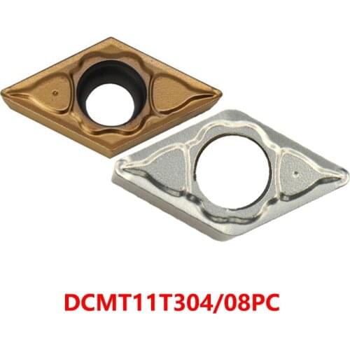 DCMT11T304 DCMT11T308 PC CT3000 TT8115 TT8125 TT9080 TT9225 Turning Tool DCMT 11T304 11T308 Carbide Insert Lathe Cutter Original