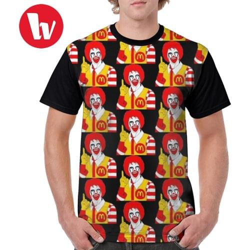 Marilyn Manson T Shirt Ronald Mc Manson T-Shirt Fun Printed Graphic Tee Shirt Short Sleeve Fashion Man Plus size Tshirt