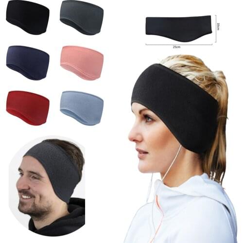Hot Sale Fashion Winter Mens Womens Fleece Earband Stretchy Headband Earmuffs Ear Warmers
