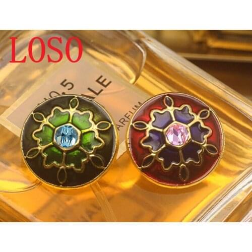 Crystal water drill button suit, blouse, dress, skirt, high grade button