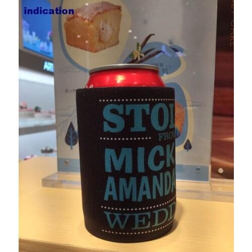 Custom Design Neoprene Can Cooler Wedding Big Stubby Waterproof Covers For Beer Cans Insulated Bolsa Termica Cerveja