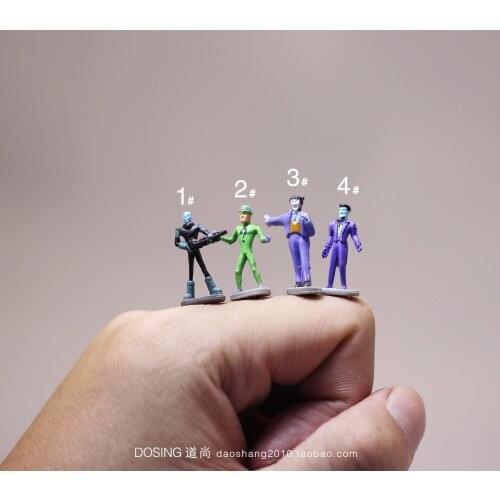 Supermicro Little People Small Mini Version Clown Question Mark Mister Plastic Figurine Model Figures Toys Kids Doll Home Decor