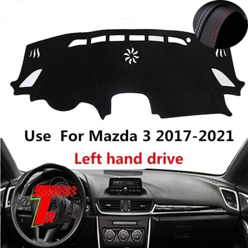 TAIJS Factory New Design New Arrival protective Leather Car Dashboard Cover For Mazda 3 2017 2018 2019 2020 21 Left hand drive