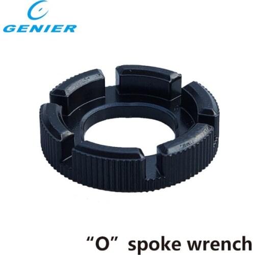GENIER Bicycle Spoke Wrench Tool O-Shaped Spoke Tools for 0.127'' 0.130''0.136'' 3.2''3.3''3.5''mm Nipple 14G/13G/15G