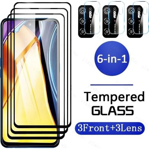 Tempered Glass Screen Protectors on For Xiaomi Mi Poco M3 Pro 5G Protective Camera Lens Film for Xiaomi Mi PhonePoco M 3 M3pro