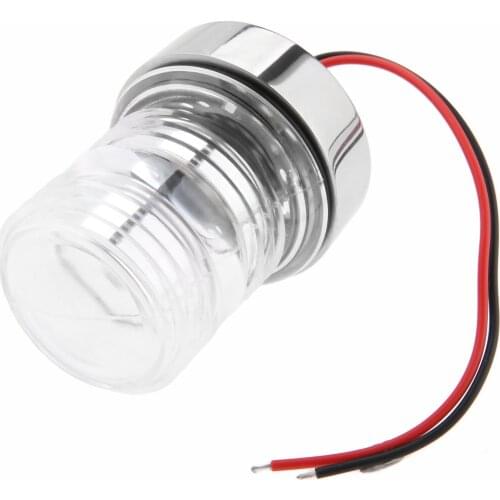 1 Pc White Stainless Steel All Round 360 Degree 12V 10W Navigation Light Marine Boat Yacht Light Rowing Boats Marine Accessories