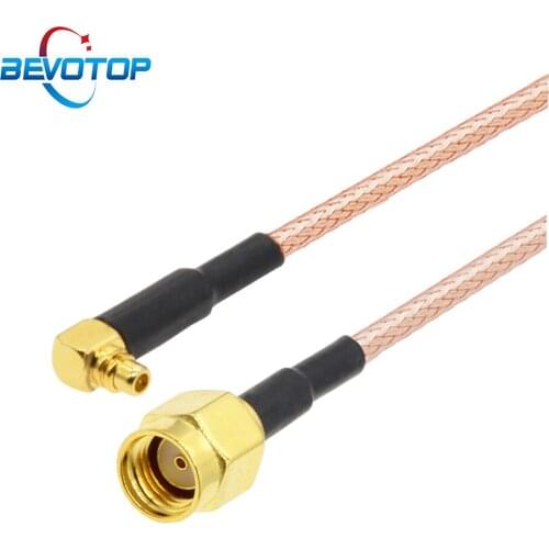 10PCS MMCX to RP SMA Extension Cable Straight MMCX Male to RP-SMA Male RG316 Pigtail Jumper Custom-Made RF Coaxial Cable