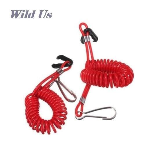 2pcs/lot Boat Motor Kill Stop Switch & Safety Tether Lanyard for Yamaha Tohatsu Outboard Motor Parts