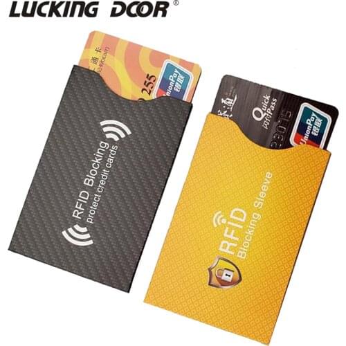 20Pcs Anti Theft for RFID Credit Card Protector Blocking Cardholder Sleeve Skin Case Covers Protection Bank Card Case New Casual