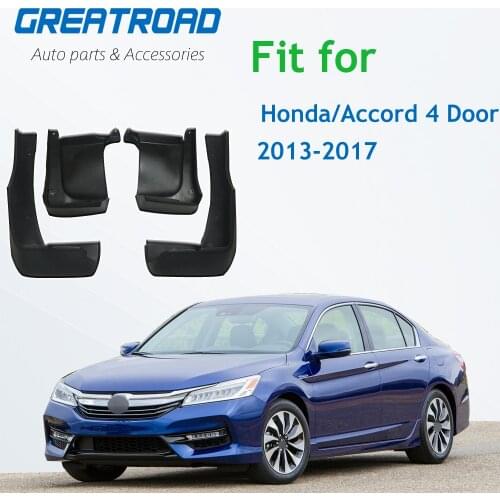 4pcs Front Rear Car for Fender Flares Mudguards Mudflaps Mud Flaps Splash Guards For Honda/Accord 4 Door 2013-2017