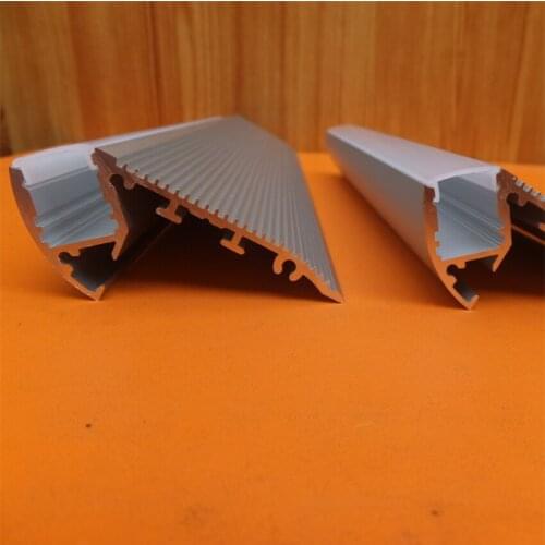 Free Shipping 2M/PCS Delkon LED Stair Nosing Aluminum Profile For Step Lights LED Step Lights Cinema