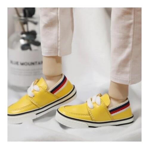 BJD doll shoes yellow low upper board shoes for 1/3 1/4 Uncle BJD SD SD13 SD17 doll Sport Casual shoes doll accessories