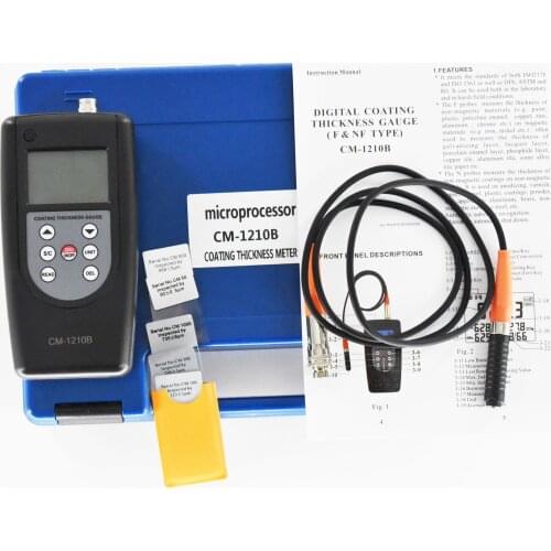 CM-1210B Digital portable Coating Thickness Gauge Tester Separate Type Thickness Meter Range 0~2000µm/0~80mil