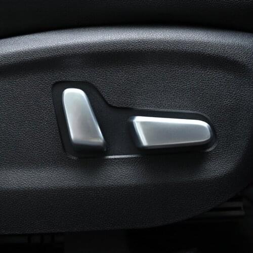For Kia Sportage QL 2017 2018 Car Styling Chrome Interior Seat Adjustment Switch Knob Button Control Cover Trim Garnish Molding