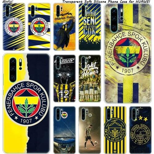 Hot Fenerbahce Soft Silicone Phone Case for Huawei P30 P20 Pro P10 P9 P8 Lite 2017 P Smart Z Plus 2019 NOVA 3 3i Fashion Cover