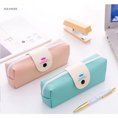 1pc Creative Simple Mr Beard Pencil Case Children Students Cute Pencil Bag Stationery Gifts School Office Supplies