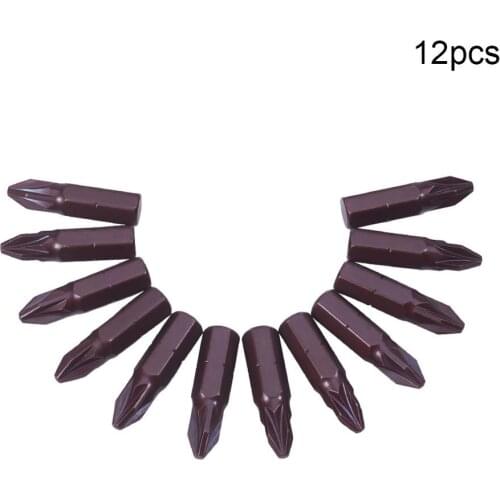 Hot 12pcs Security PZ2 Magnetic Screwdriver Bits 25mm Length S2 Steel 1/4 Inch Hex Shank Pozidriv Screw Driver Bits Hand Tools