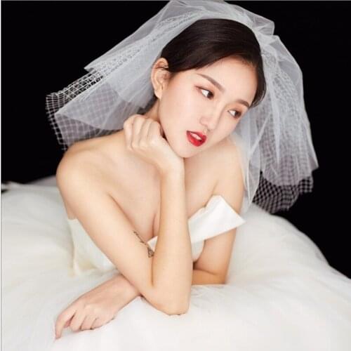 Свадебные короткие фаты Meldel China At AliExpress