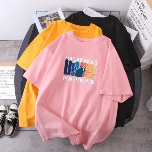 Fashion Hip Hop Tops Summer Woman T-shirts Pew Madafakas Cat Round Neck Lady Clothing 2021 New Casual Short Sleeve Camisetas