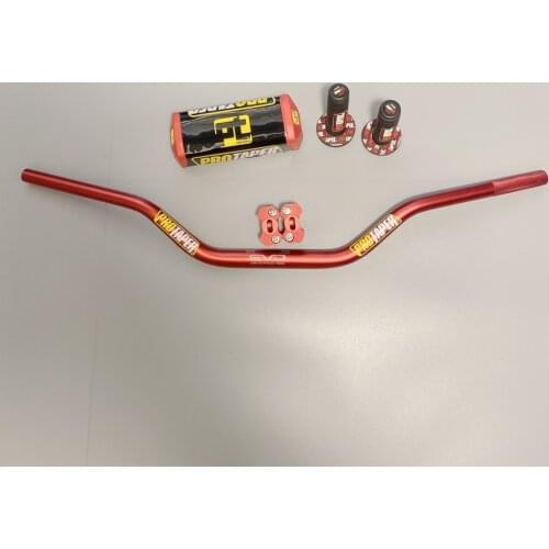 Motorcycle 28mm CNC 1-1/8" Fat Bar Handlebar High handle Grips Pads For HONDA KAWASAKI SUZUKI YAMAHA Protaper Pro Dirt Bike