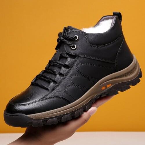 Men Snow Boots Warm Comfortable Winter High Quality Ankle Boots 2020 New Fashion Plush Warm Outdoor Men Boots Male Winter Shoes