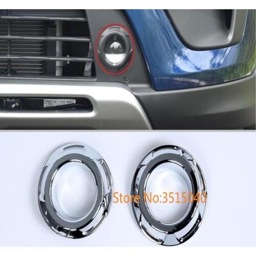 For KIA KX CROSS 2017 2PCS Brand New ABS Chrome Front & Rear Headlight Fog Lamp Cover Trims Car Styling Auto Accessories