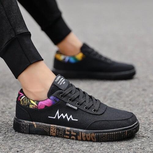2018 New Men Casual Canvas Shoes Super Light Breathable Footwear tenis masculino Men Black Walking Shoes Comfortable Flats Shoes