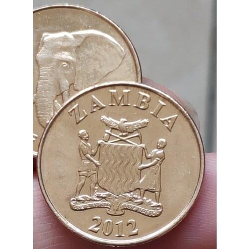 21mm Zambia Elephant ,100% Real Genuine Commemorative Coin,Original Collection