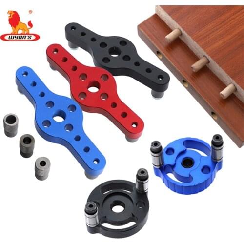 Dowel Jig for 6 8 10mm Wood Dowel Drilling Aluminum Alloy Pocket Hole Jig Adjustable Wood Jig Tool for Carpentry