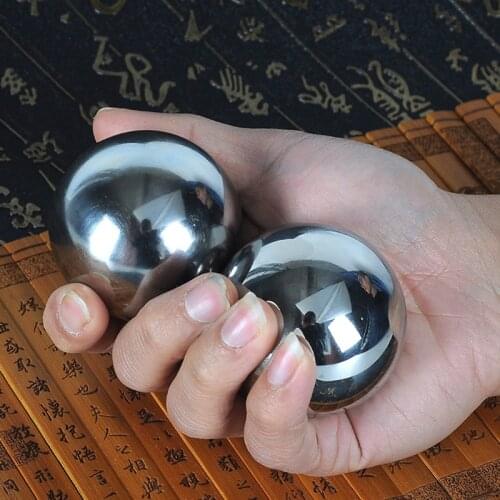 2 Pcs Finger Exercise Baoding Balls Chinese Hand Massage Balls Stress Relaxation Therapy Stress Relief Toy for Adult