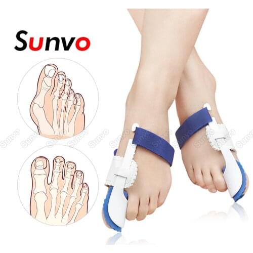 Sunvo Hallux Valgus Bunion Foot Finger Corrector Big Toe Separator Straightener Splint Feet Bone Orthopedic Supplies Foot Care