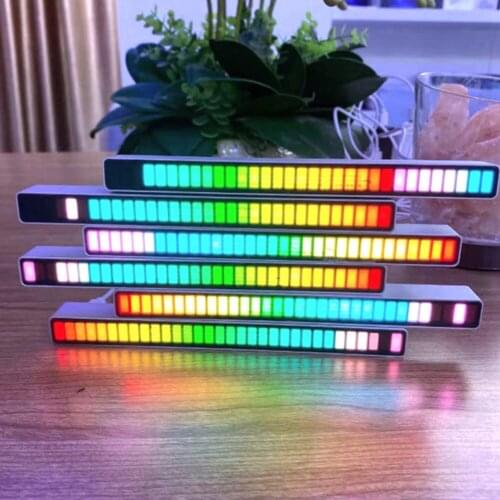 LED Strip Light Voice-activated Rhythm Light RGB LED Light Bar Music Atmosphere Light APP Control Colorful Pickup Ambient Lamp