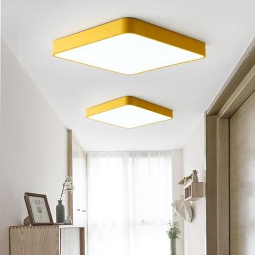 Ultra-thin rectangular LED ceiling lights lighting modern lamp attic living room bedroom ceiling lamps kitchen LED ceiling light