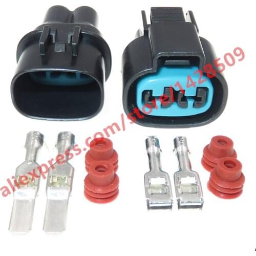 5 Sets 2 Pin Male Female Electrical Wire Plug Wiring Harness Connector 4.8 Series Automobile Waterproof Socket