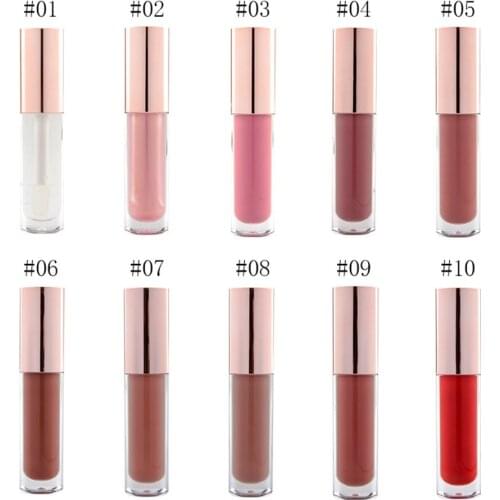 10 Color Moisturizing Lip Gloss Moisturizing Makeup Bulk Wholesale Private Label Customization