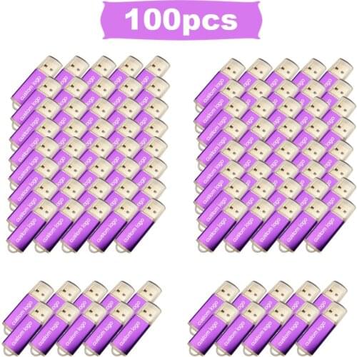 Bulk 100PCS USB Flash 128MB 4GB 8GB USB Flash Drive 32GB 64GB Pen Drive 16GB U Disk Usb 2.0 Pendrive Memory Stick Custom Logo