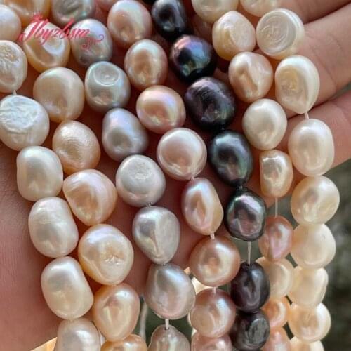11-12mm Potato Freshwater Pearl Beads Natural Stone Beads For DIY Necklace Bracelets Earring Jewelry Making 14.5" Free Shipping