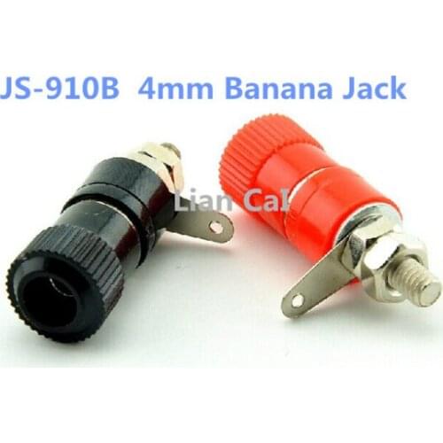 20pcs JS-910B 4mm Binding Post Banana Jack Terminals Terminal Block 10pairs