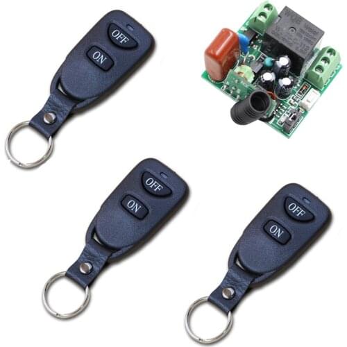 AC 220V Wireless Remote Control Switch Wireless Power Switch System Radio Control ON/OFF Mini Receiver + 3 Transmitter